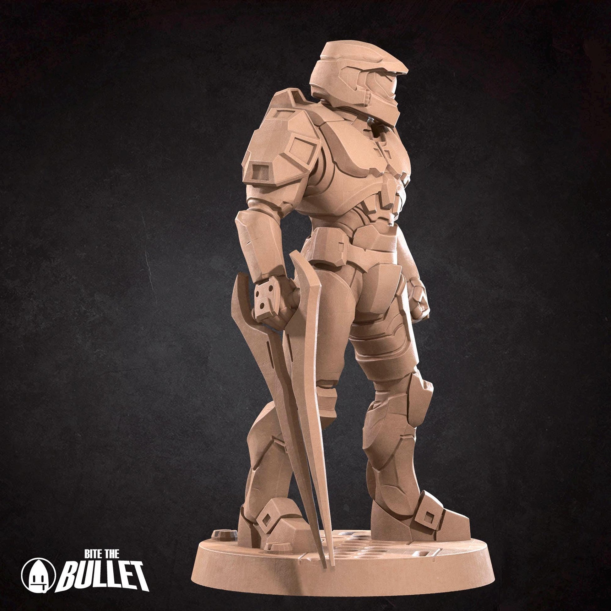 Sierra Space Warrior Miniature | Tabletop RPG Miniature | Bite the Bullet | Roleplaying 3D Printed Fantasy Mini - 3DPrintDen