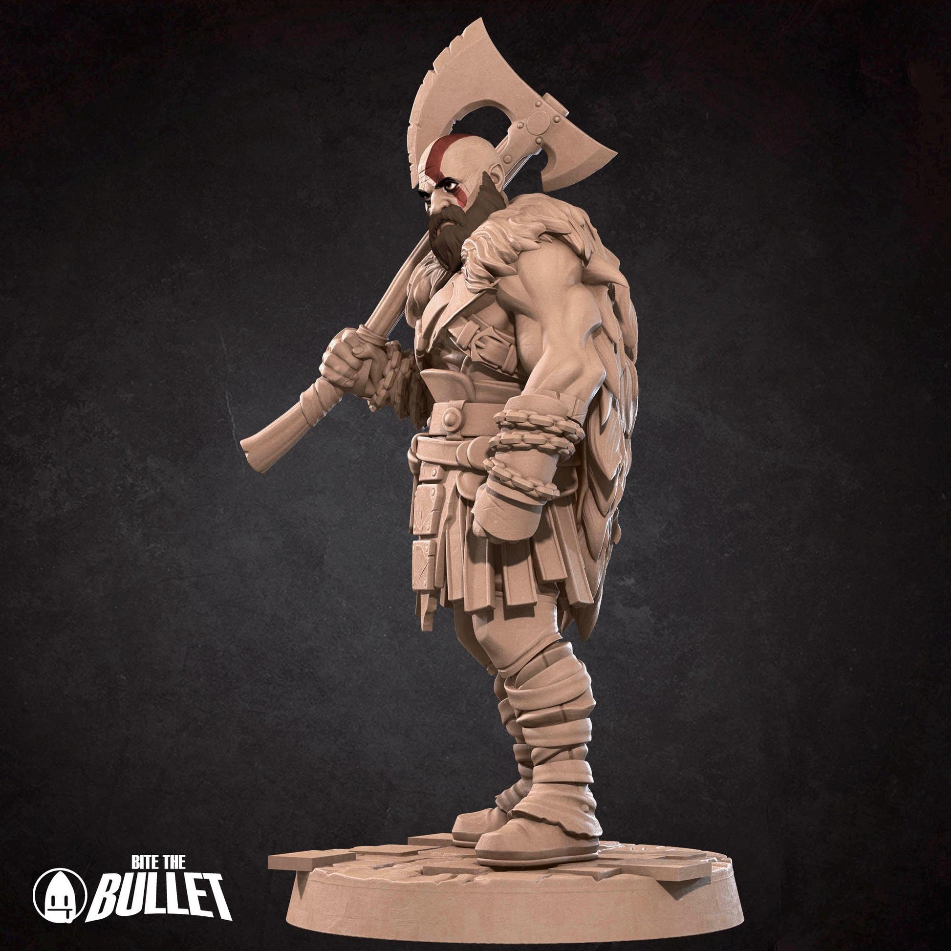Spartan Ghost Miniature | Tabletop RPG Miniature | Bite the Bullet | Roleplaying 3D Printed Fantasy Mini - 3DPrintDen
