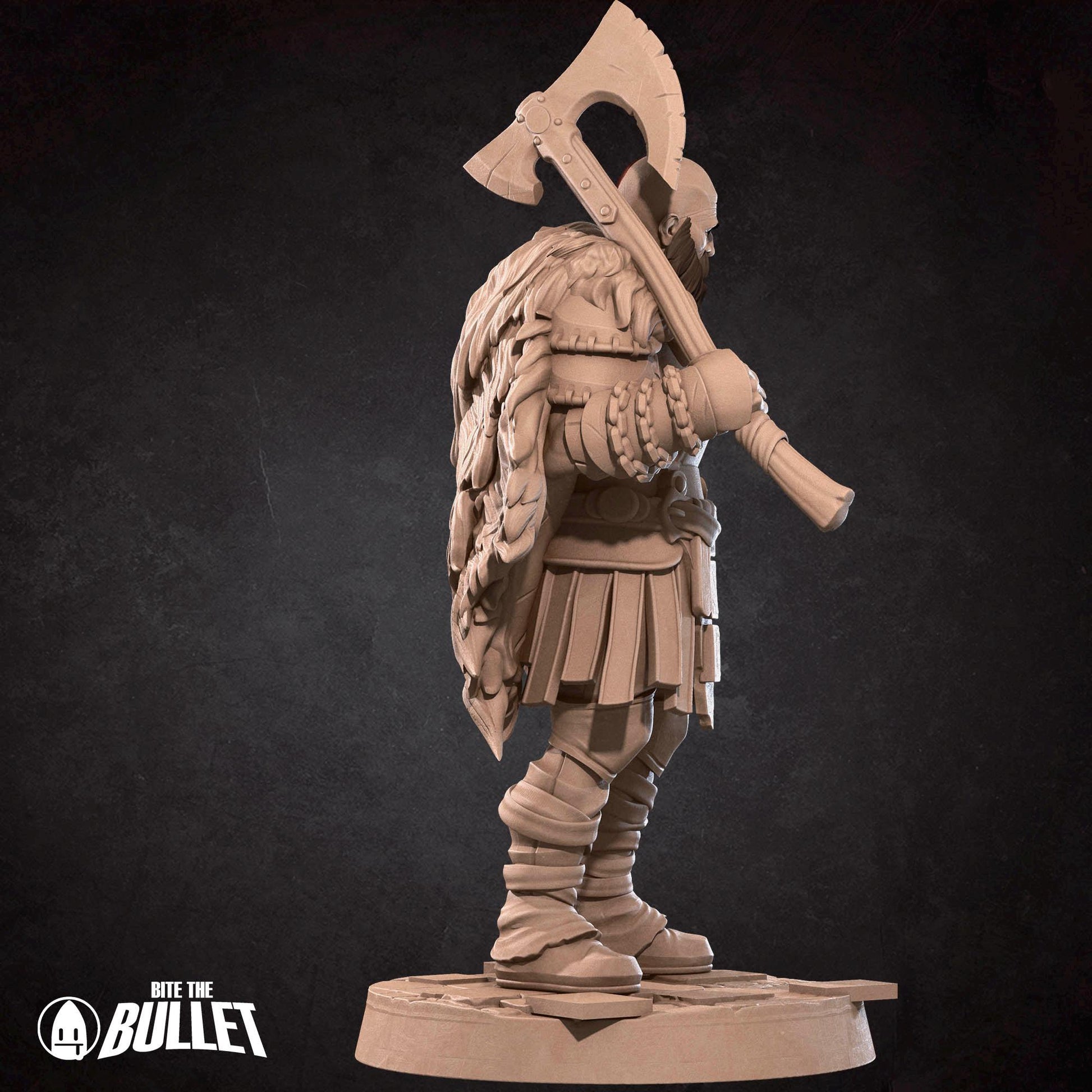 Spartan Ghost Miniature | Tabletop RPG Miniature | Bite the Bullet | Roleplaying 3D Printed Fantasy Mini - 3DPrintDen