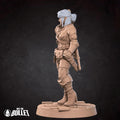 White Lioness Miniature | Tabletop RPG Miniature | Javier Txiki Tejedor | Roleplaying 3D Printed Fantasy Mini - 3DPrintDen