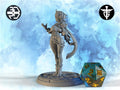 Female Elf Warlock Miniature, Asmodea | Twin Goddess Miniatures | Tabletop RPG Miniature | Roleplaying 3D Printed Fantasy Mini - 3DPrintDen