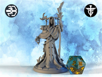 Druid Miniature, Sheldrake | Twin Goddess Miniatures | Tabletop RPG Miniature | Roleplaying 3D Printed Fantasy Mini - 3DPrintDen