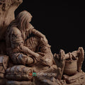 A Moment of Rest Diorama Miniature, Nastasya | Tabletop RPG Miniature | Nerikson | Roleplaying 3D Printed Fantasy Mini - 3DPrintDen