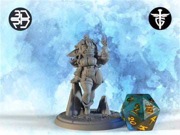 Female Mind Goblin Miniature | Twin Goddess Miniatures | Tabletop RPG Miniature | Roleplaying 3D Printed Fantasy Mini - 3DPrintDen