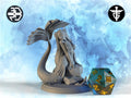 Female Ningyo Miniature, Yuumei | Twin Goddess Miniatures | Tabletop RPG Miniature | Roleplaying 3D Printed Fantasy Mini - 3DPrintDen