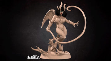Succubus Miniature, Mara | Tabletop RPG Miniature | Bite the Bullet | Roleplaying 3D Printed Fantasy Mini - 3DPrintDen
