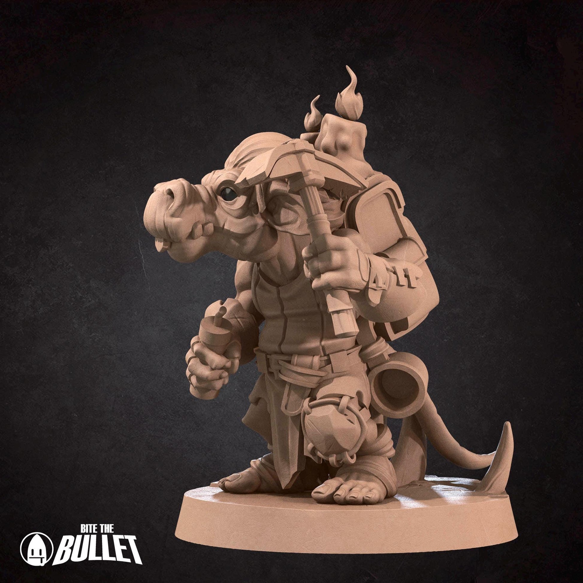Kobold Miners Miniature | Tabletop RPG Miniature | Bite the Bullet | Roleplaying 3D Printed Fantasy Mini - 3DPrintDen