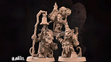 Kobold Miners Miniature | Tabletop RPG Miniature | Bite the Bullet | Roleplaying 3D Printed Fantasy Mini - 3DPrintDen