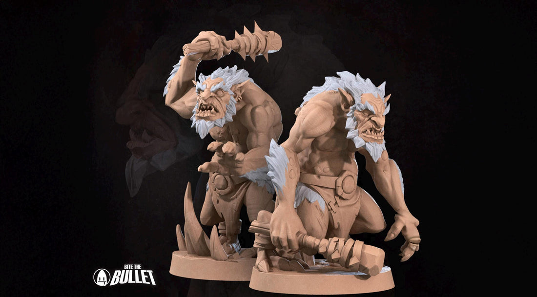 Troggs Miniature | Tabletop RPG Miniature | Bite the Bullet | Roleplaying 3D Printed Fantasy Mini - 3DPrintDen