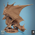 Legendary Bronze Dragon Miniature | Tabletop RPG Miniature | Rescale Miniature | Roleplaying 3D Printed Fantasy Mini - 3DPrintDen
