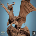 Legendary Bronze Dragon Miniature | Tabletop RPG Miniature | Rescale Miniature | Roleplaying 3D Printed Fantasy Mini - 3DPrintDen