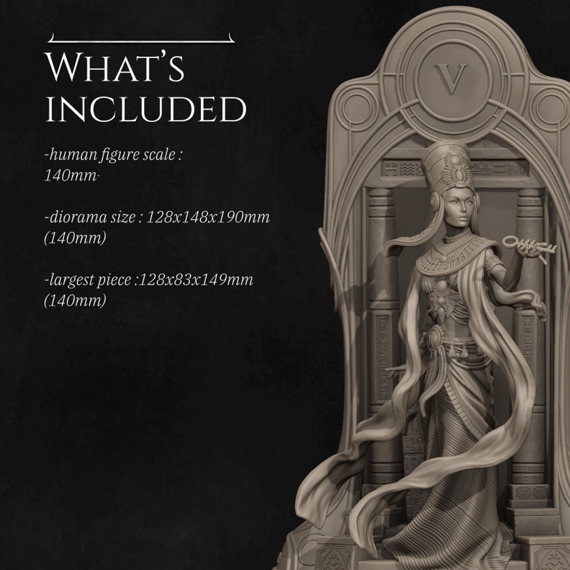 Tarot Arcana: Hierophant Diorama Miniature | Tabletop RPG Miniature | Nerikson | Roleplaying 3D Printed Fantasy Mini - 3DPrintDen