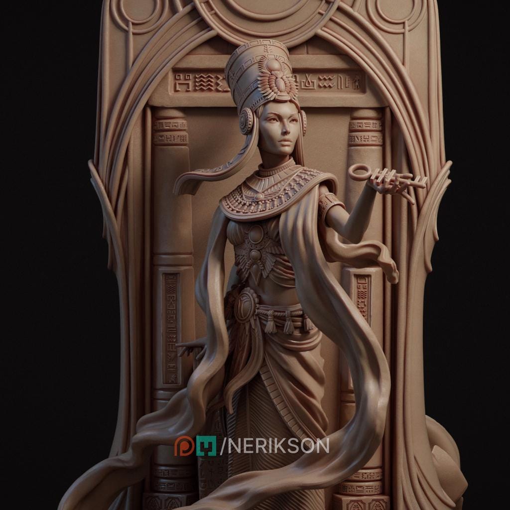 Tarot Arcana: Hierophant Diorama Miniature | Tabletop RPG Miniature | Nerikson | Roleplaying 3D Printed Fantasy Mini - 3DPrintDen