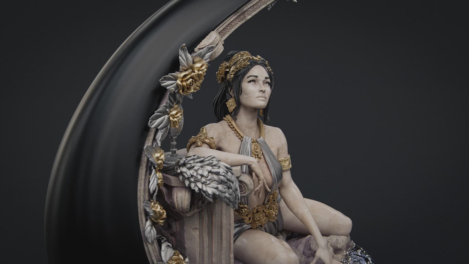 Summer Diorama Miniature | Tabletop RPG Miniature | Nerikson | Roleplaying 3D Printed Fantasy Mini - 3DPrintDen