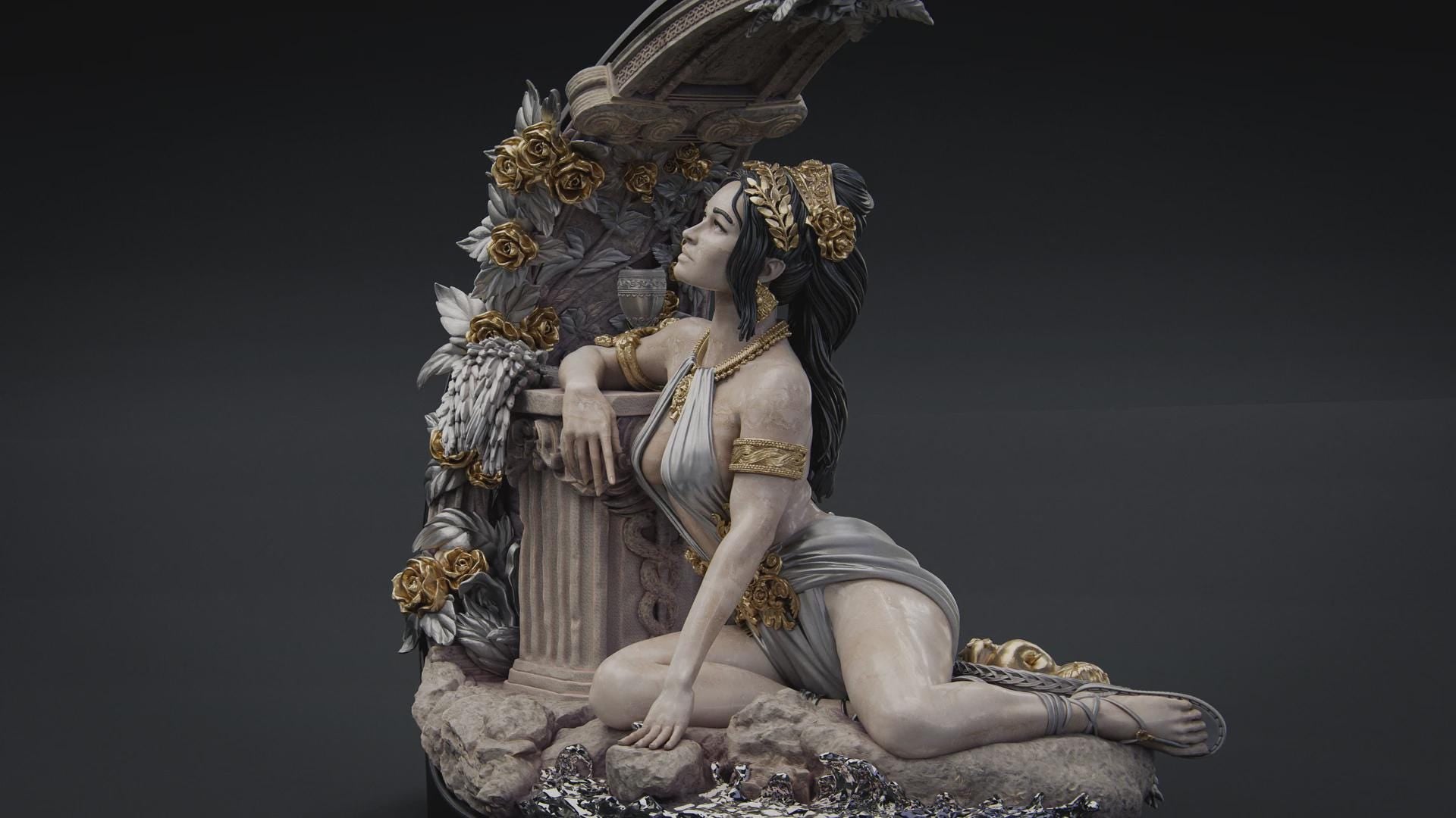Summer Diorama Miniature | Tabletop RPG Miniature | Nerikson | Roleplaying 3D Printed Fantasy Mini - 3DPrintDen