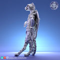 Cheetah Paladin Miniature | Tabletop RPG Miniature | Pepunki Creatures | Roleplaying 3D Printed Fantasy Mini - 3DPrintDen
