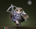 Burrowing Owl Pathfinder Miniature | Tabletop RPG Miniature | Pepunki Creatures | Roleplaying 3D Printed Fantasy Mini - 3DPrintDen
