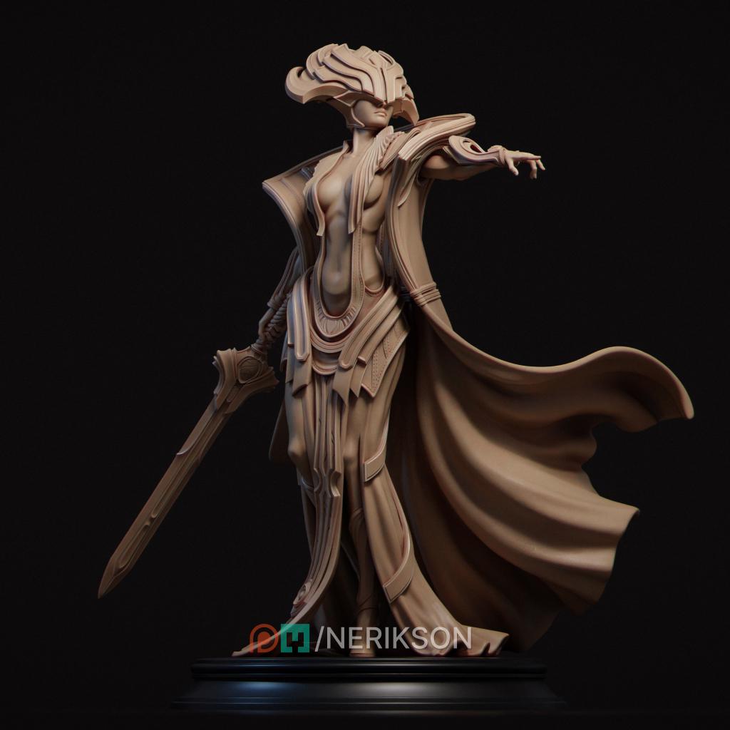 Incarnation of Destiny Miniature | Tabletop RPG Miniature | Nerikson | Roleplaying 3D Printed Fantasy Mini - 3DPrintDen