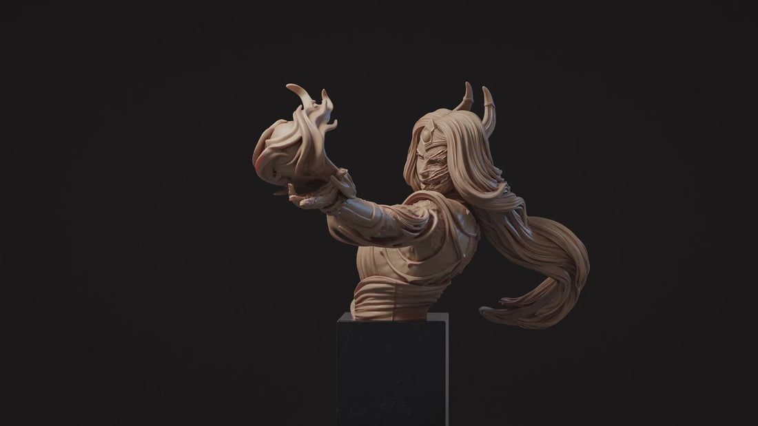 Price of Magic Bust, Eirell | Tabletop RPG Miniature | Nerikson | Roleplaying 3D Printed Fantasy Mini - 3DPrintDen