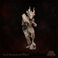 Dragonborn Shaman Miniature, Therak Dragonshroud | Tabletop RPG Miniature | Great Grimoire | Roleplaying 3D Printed Fantasy Mini - 3DPrintDen