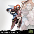Female Fairy Bard Miniature, Lizzy | Tabletop RPG Miniature | Miniatures of Madness | Roleplaying 3D Printed Fantasy Mini - 3DPrintDen