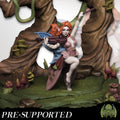 Female Fairy Bard Miniature, Lizzy | Tabletop RPG Miniature | Miniatures of Madness | Roleplaying 3D Printed Fantasy Mini - 3DPrintDen