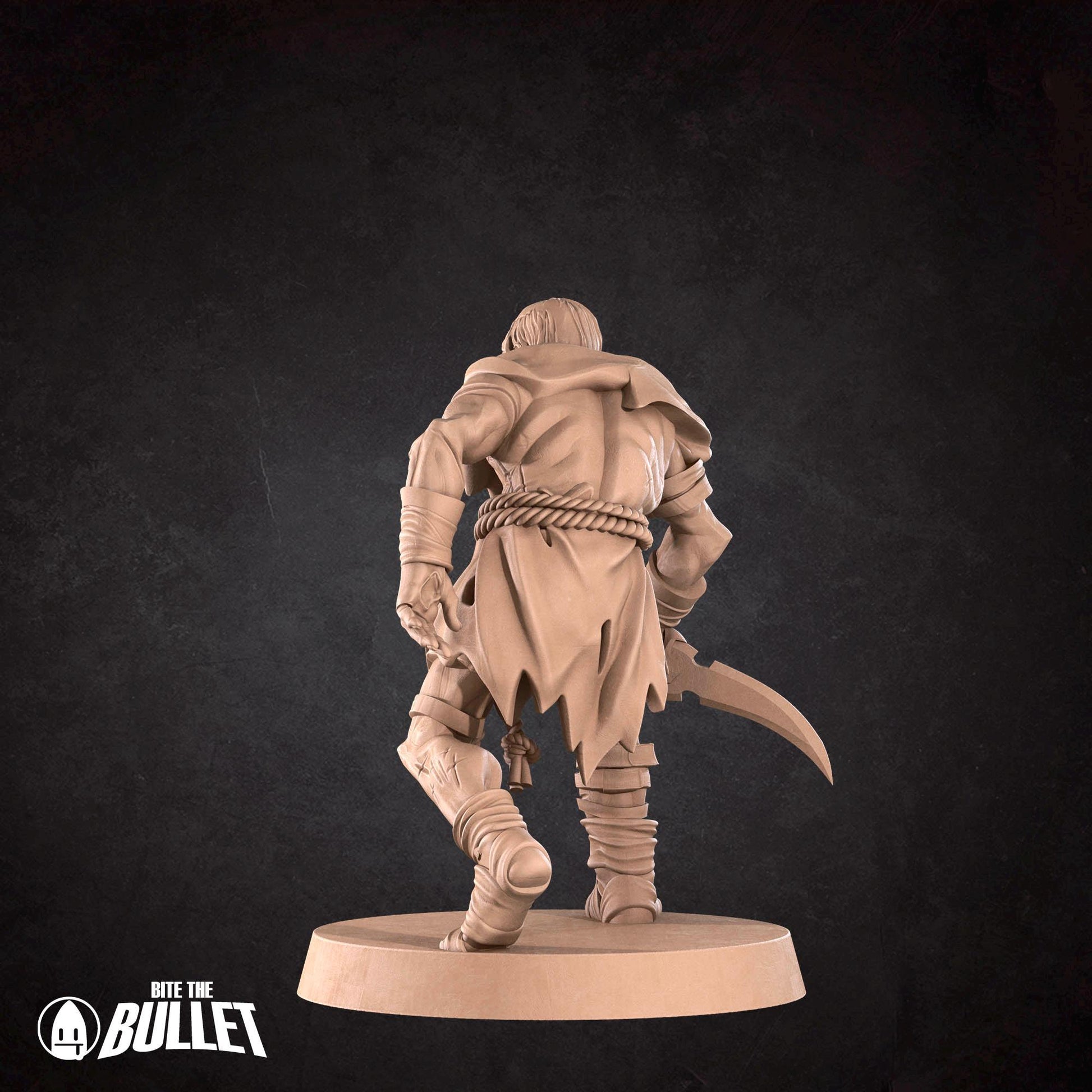 Zombie Miniature | Tabletop RPG Miniature | Bite the Bullet | Roleplaying 3D Printed Fantasy Mini - 3DPrintDen