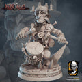 Goblin War Drums Miniature | Tabletop RPG Miniature | Javier Txiki Tejedor | Roleplaying 3D Printed Fantasy Mini - 3DPrintDen