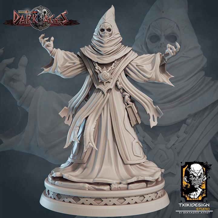 Cultist Miniature | Tabletop RPG Miniature | Javier Txiki Tejedor | Roleplaying 3D Printed Fantasy Mini - 3DPrintDen
