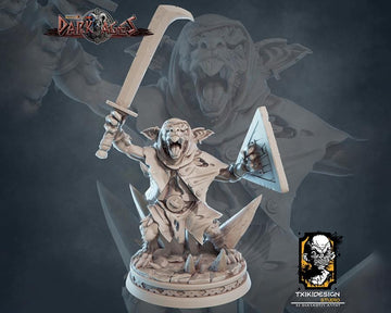 Rat Fighter Miniature | Tabletop RPG Miniature | Javier Txiki Tejedor | Roleplaying 3D Printed Fantasy Mini - 3DPrintDen