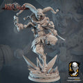 Killer Clown Miniature | Tabletop RPG Miniature | Javier Txiki Tejedor | Roleplaying 3D Printed Fantasy Mini - 3DPrintDen