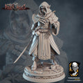 Female Elf Warrior Miniature | Tabletop RPG Miniature | Javier Txiki Tejedor | Roleplaying 3D Printed Fantasy Mini - 3DPrintDen