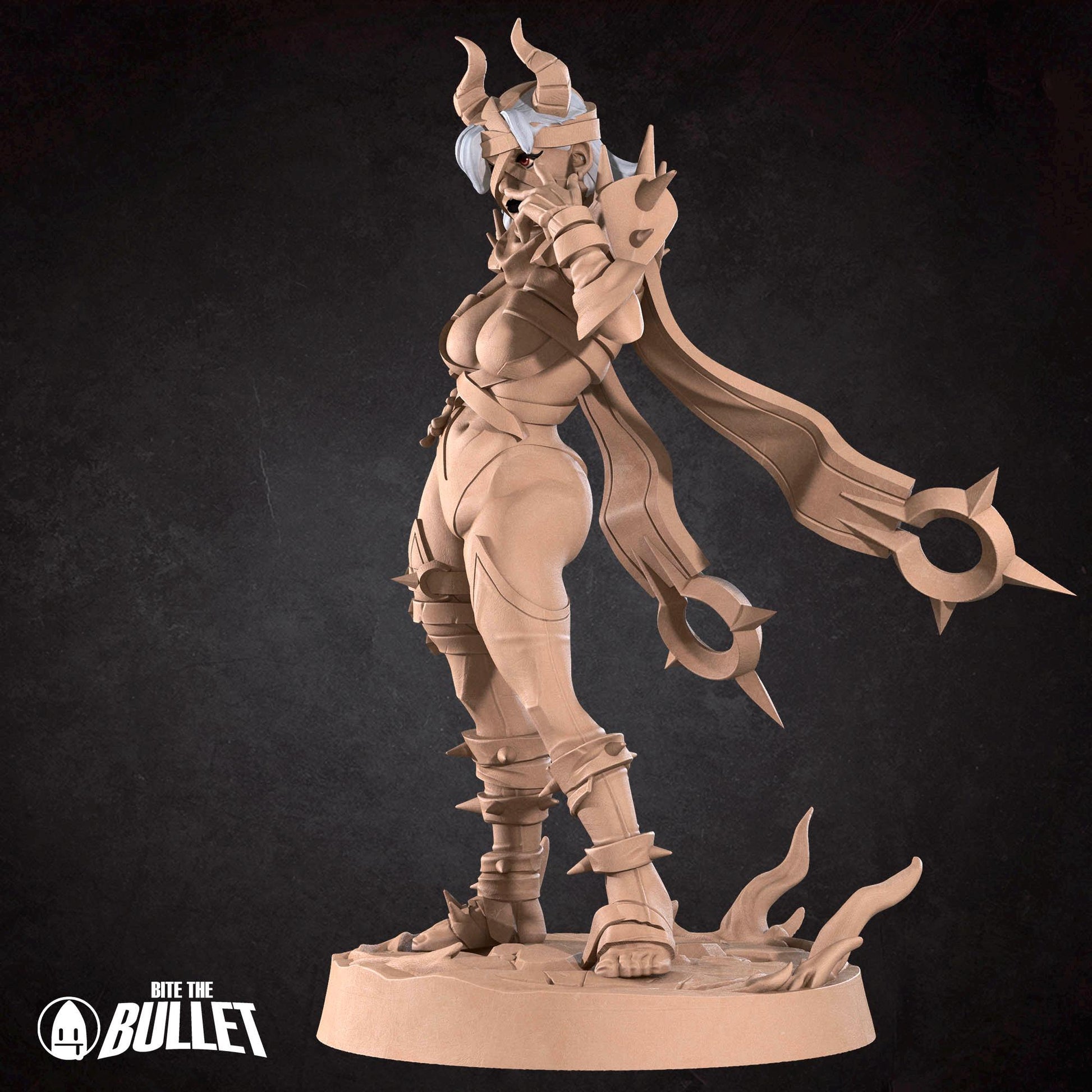 Mistress of Hate Miniature, Xana | Tabletop RPG Miniature | Bite the Bullet | Roleplaying 3D Printed Fantasy Mini - 3DPrintDen