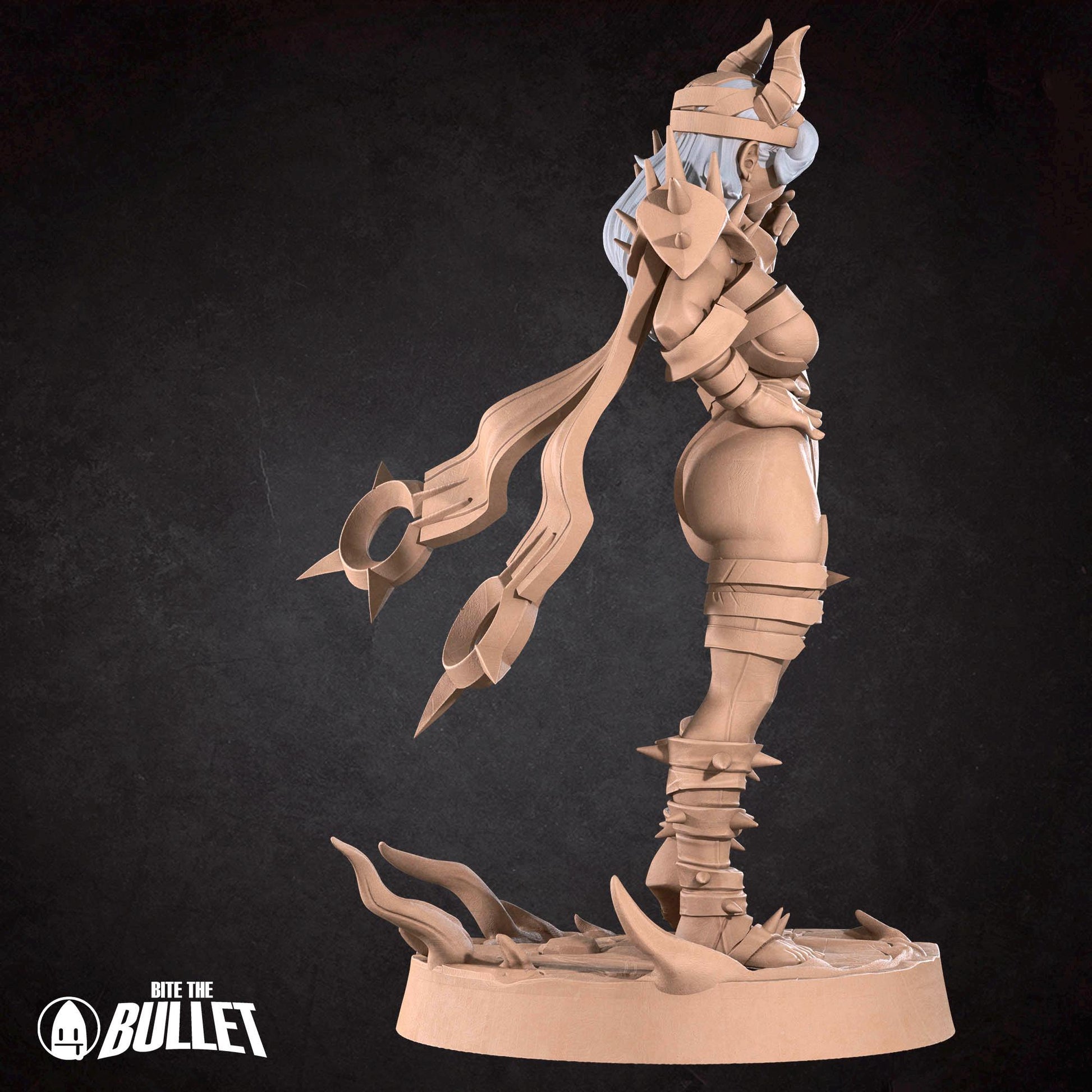 Mistress of Hate Miniature, Xana | Tabletop RPG Miniature | Bite the Bullet | Roleplaying 3D Printed Fantasy Mini - 3DPrintDen