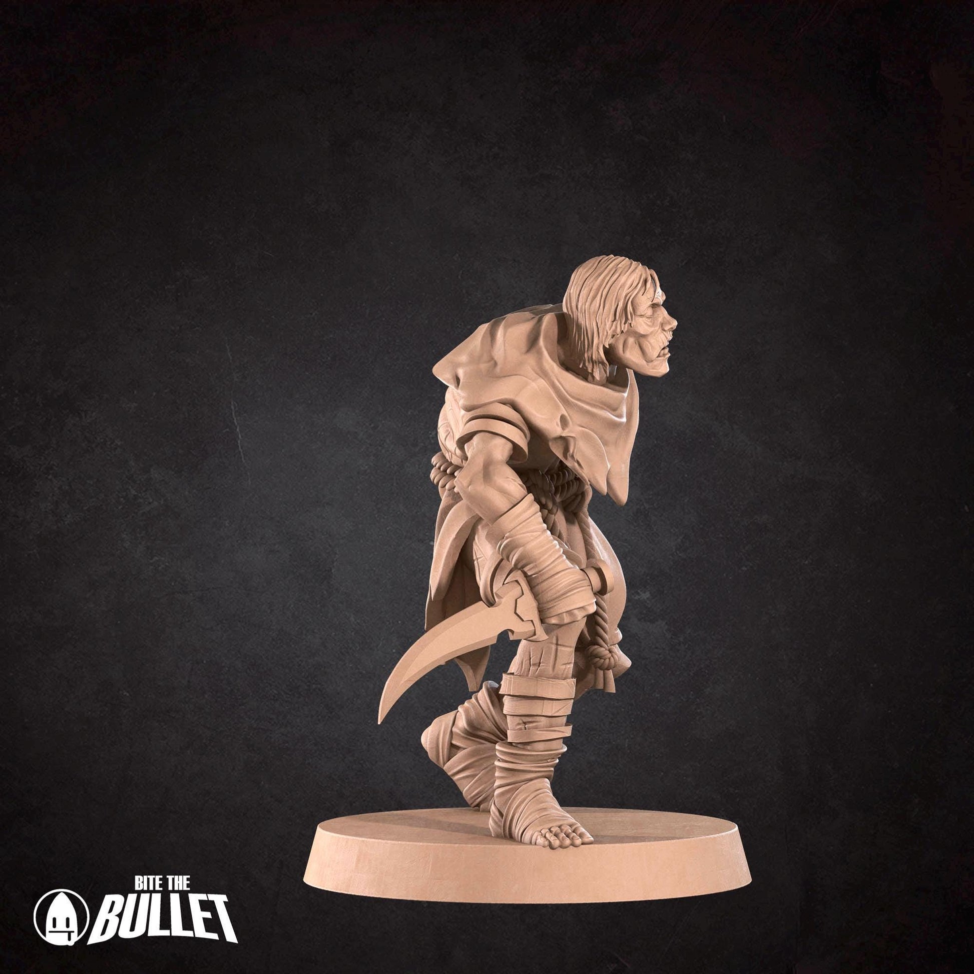 Zombie Miniature | Tabletop RPG Miniature | Bite the Bullet | Roleplaying 3D Printed Fantasy Mini - 3DPrintDen