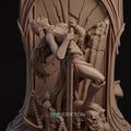 Tarot Arcana: Justice Diorama Miniature | Tabletop RPG Miniature | Nerikson | Roleplaying 3D Printed Fantasy Mini - 3DPrintDen