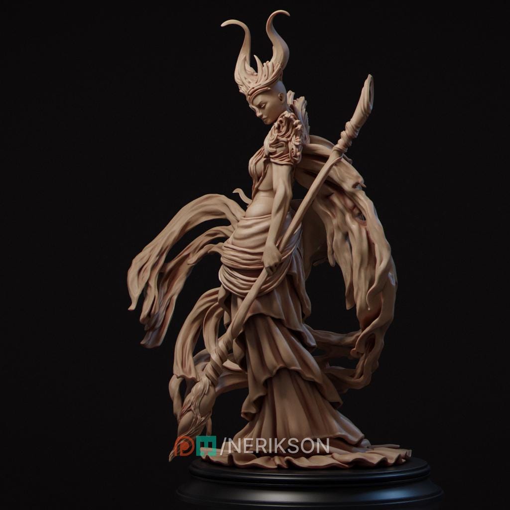 Incarnation of Nature Miniature | Tabletop RPG Miniature | Nerikson | Roleplaying 3D Printed Fantasy Mini - 3DPrintDen