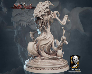 Water Elemental Miniature | Tabletop RPG Miniature | Javier Txiki Tejedor | Roleplaying 3D Printed Fantasy Mini - 3DPrintDen