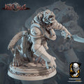 Hyena Warrior Miniature | Tabletop RPG Miniature | Javier Txiki Tejedor | Roleplaying 3D Printed Fantasy Mini - 3DPrintDen