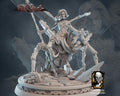 Female Drider Warrior Miniature | Tabletop RPG Miniature | Javier Txiki Tejedor | Roleplaying 3D Printed Fantasy Mini - 3DPrintDen