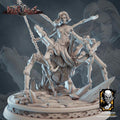 Female Drider Warrior Miniature | Tabletop RPG Miniature | Javier Txiki Tejedor | Roleplaying 3D Printed Fantasy Mini - 3DPrintDen