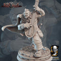 Orc Battle Bard Miniature | Tabletop RPG Miniature | Javier Txiki Tejedor | Roleplaying 3D Printed Fantasy Mini - 3DPrintDen