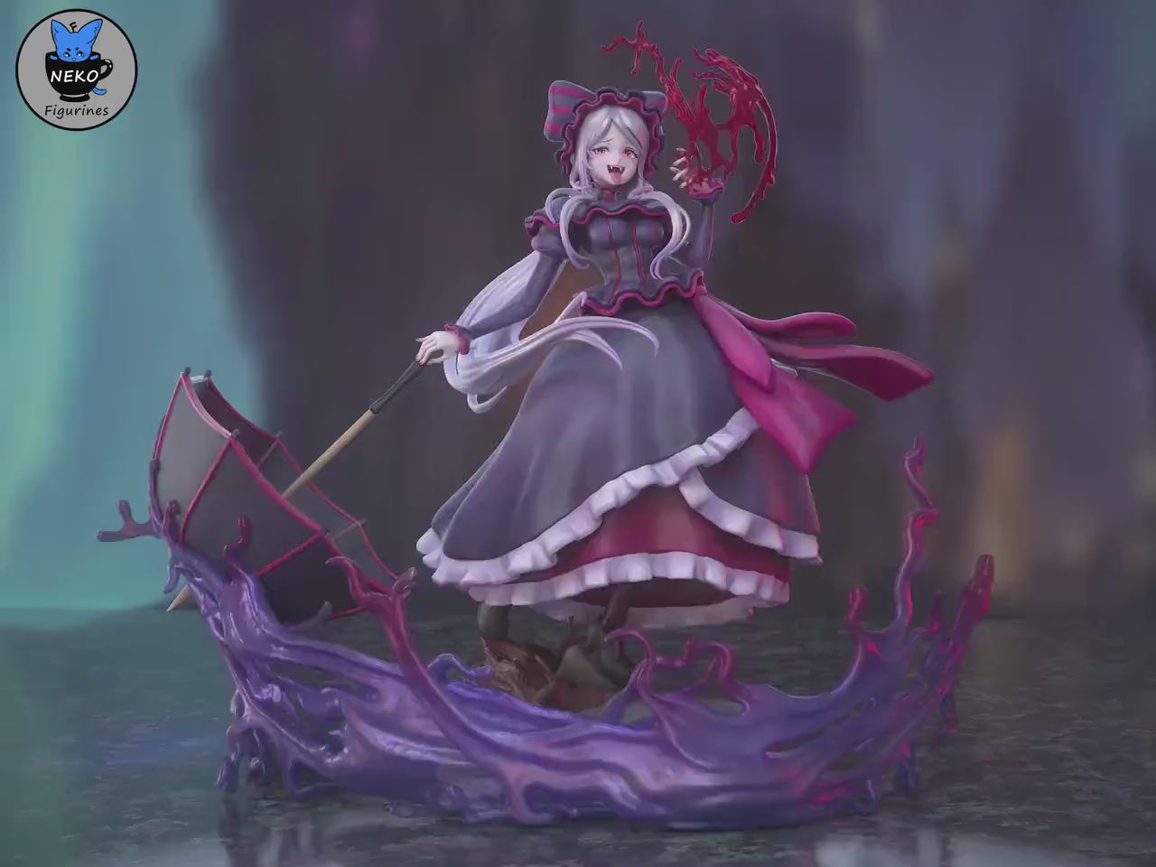 Shalltear Figurine | Anime Figurine | Neko Figurines | 3D Printed Display Miniature Fanart